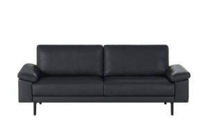 hülsta Sofa Sofabank aus Leder  HS 450 ¦ schwarz ¦ Maße (cm): B: 218 H: 85 T: 95 Polstermöbel > Sofas > Einzelsofas - Höffner