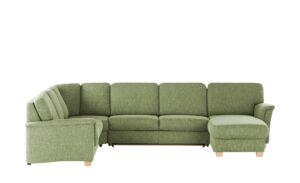 smart Wohnlandschaft  Valencia ¦ grün ¦ Maße (cm): B: 341 H: 90 T: 179 Polstermöbel > Sofas > Schlafsofas - Höffner
