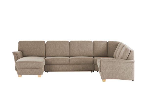 smart Wohnlandschaft  Valencia ¦ braun ¦ Maße (cm): B: 341 H: 90 T: 246 Polstermöbel > Sofas > Schlafsofas - Höffner