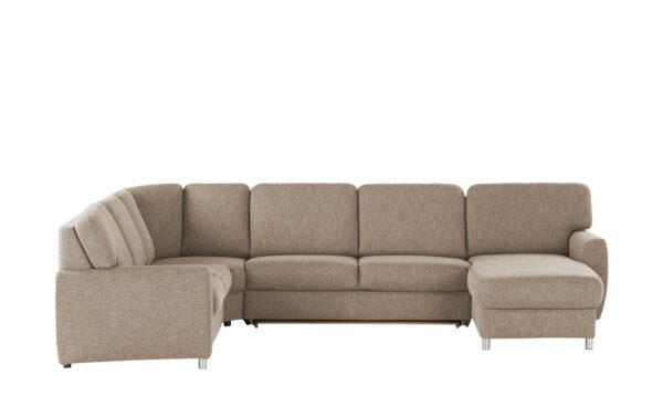 smart Wohnlandschaft  Valencia ¦ braun ¦ Maße (cm): B: 341 H: 90 T: 173 Polstermöbel > Sofas > Schlafsofas - Höffner