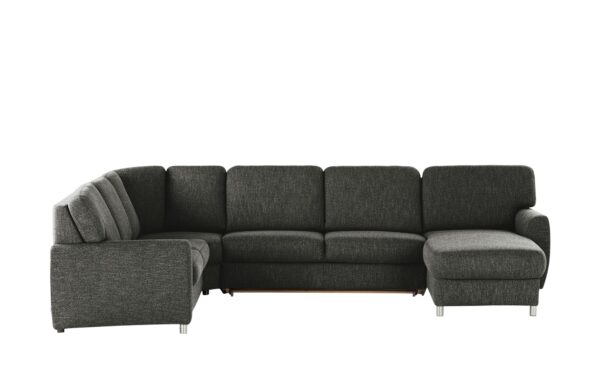 smart Wohnlandschaft  Valencia ¦ schwarz ¦ Maße (cm): B: 341 H: 90 T: 173 Polstermöbel > Sofas > Schlafsofas - Höffner