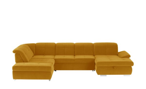 Lounge Collection Wohnlandschaft Mikrofaser  Affair ¦ gelb Polstermöbel > Sofas > Schlafsofas - Höffner