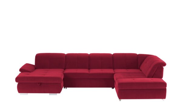 Lounge Collection Wohnlandschaft Mikrofaser  Affair ¦ rot Polstermöbel > Sofas > Schlafsofas - Höffner