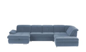 Lounge Collection Wohnlandschaft Mikrofaser  Affair ¦ blau Polstermöbel > Sofas > Schlafsofas - Höffner