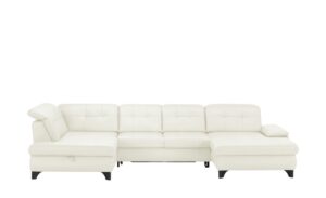 Lounge Collection Wohnlandschaft Leder  Jona ¦ weiß ¦ Maße (cm): B: 368 H: 100 T: 194 Polstermöbel > Sofas > Schlafsofas - Höffner