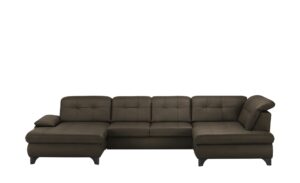 Lounge Collection Wohnlandschaft Leder  Jona ¦ braun ¦ Maße (cm): B: 368 H: 100 T: 194 Polstermöbel > Sofas > Schlafsofas - Höffner