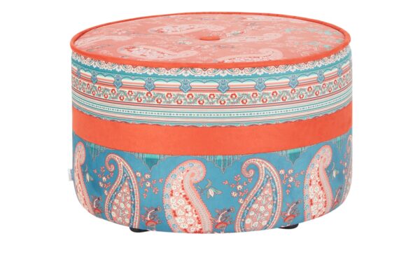 bassetti by SCHRÖNO Pouf  Tino ¦ rot ¦ Maße (cm): H: 39  Ø: 63 Polstermöbel > Hocker > Sitzpouf - Höffner