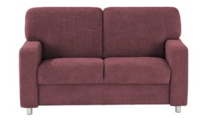 smart Sofa  Valencia ¦ rot ¦ Maße (cm): B: 152 H: 90 T: 93 Polstermöbel > Sofas > 2-Sitzer - Höffner