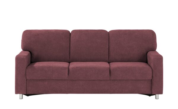 smart Sofa  Valencia ¦ rot ¦ Maße (cm): B: 212 H: 90 T: 93 Polstermöbel > Sofas > 3-Sitzer - Höffner