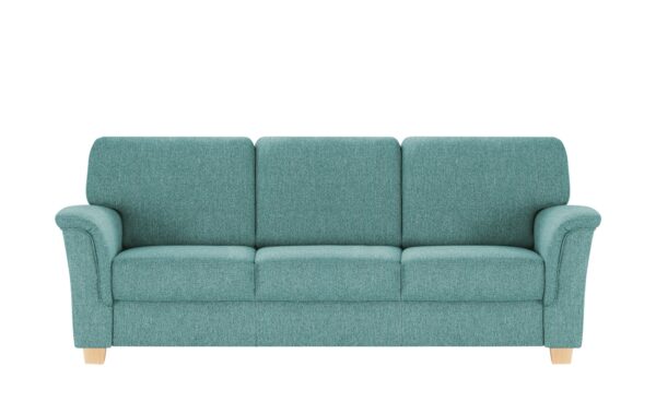 smart Sofa  Valencia ¦ türkis/petrol ¦ Maße (cm): B: 224 H: 90 T: 93 Polstermöbel > Sofas > 3-Sitzer - Höffner
