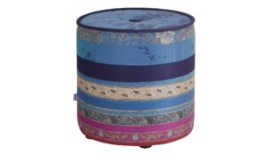 bassetti by SCHRÖNO Pouf  Tinetto ¦ blau ¦ Maße (cm): H: 44  Ø: 43 Polstermöbel > Hocker > Sitzpouf - Höffner