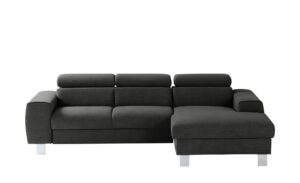 uno Ecksofa  Los Angeles ¦ schwarz ¦ Maße (cm): B: 244 H: 72 T: 166 Polstermöbel > Sofas > Ecksofas - Höffner