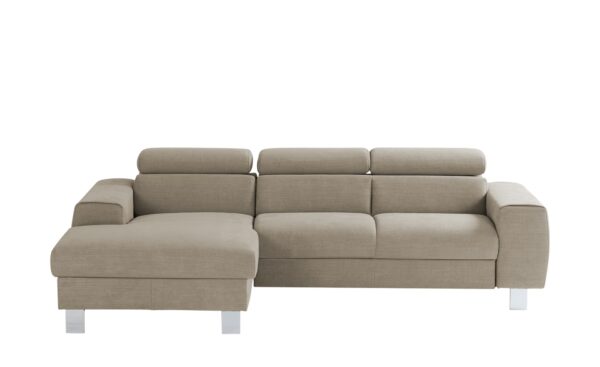 uno Ecksofa  Los Angeles ¦ beige ¦ Maße (cm): B: 244 H: 72 T: 166 Polstermöbel > Sofas > Ecksofas - Höffner