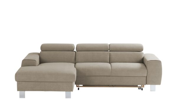 uno Ecksofa  Los Angeles ¦ beige ¦ Maße (cm): B: 244 H: 72 T: 166 Polstermöbel > Sofas > Ecksofas - Höffner