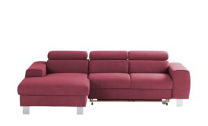 uno Ecksofa  Los Angeles ¦ rosa/pink ¦ Maße (cm): B: 244 H: 72 T: 166 Polstermöbel > Sofas > Ecksofas - Höffner