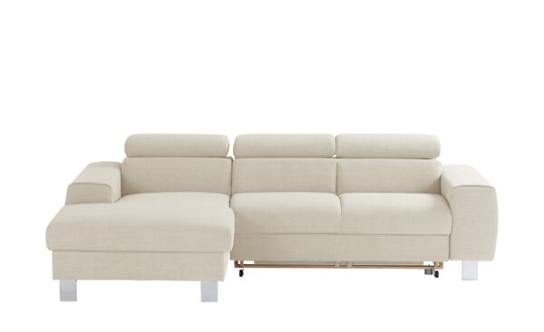 uno Ecksofa  Los Angeles ¦ creme ¦ Maße (cm): B: 244 H: 72 T: 166 Polstermöbel > Sofas > Ecksofas - Höffner