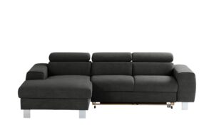 uno Ecksofa  Los Angeles ¦ schwarz ¦ Maße (cm): B: 244 H: 72 T: 166 Polstermöbel > Sofas > Ecksofas - Höffner