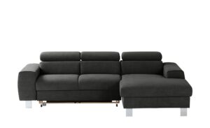 uno Ecksofa  Los Angeles ¦ schwarz ¦ Maße (cm): B: 244 H: 72 T: 166 Polstermöbel > Sofas > Ecksofas - Höffner