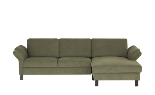 Ecksofa  Medium ¦ grün ¦ Maße (cm): B: 250 H: 78 T: 162 Polstermöbel > Sofas > Ecksofas - Höffner