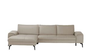 Wohnwert Ecksofa Leder  Kalea ¦ grau ¦ Maße (cm): B: 303 H: 82 T: 180 Polstermöbel > Sofas > Ecksofas - Höffner