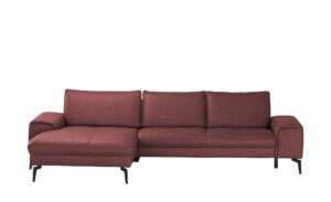 Wohnwert Ecksofa Leder  Kalea ¦ rot ¦ Maße (cm): B: 303 H: 82 T: 180 Polstermöbel > Sofas > Ecksofas - Höffner