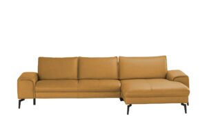 Wohnwert Ecksofa Leder  Kalea ¦ gelb ¦ Maße (cm): B: 180 H: 82 T: 303 Polstermöbel > Sofas > Ecksofas - Höffner