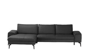 Wohnwert Ecksofa Leder  Kalea ¦ schwarz ¦ Maße (cm): B: 303 H: 82 T: 180 Polstermöbel > Sofas > Ecksofas - Höffner