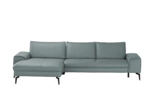 Wohnwert Ecksofa Leder  Kalea ¦ blau ¦ Maße (cm): B: 303 H: 82 T: 180 Polstermöbel > Sofas > Ecksofas - Höffner