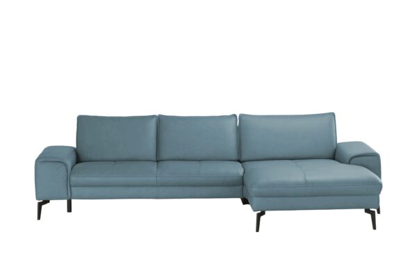 Wohnwert Ecksofa Leder  Kalea ¦ türkis/petrol ¦ Maße (cm): B: 303 H: 82 T: 180 Polstermöbel > Sofas > Ecksofas - Höffner