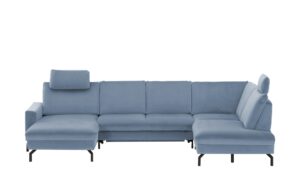 meinSofa Wohnlandschaft  Grace ¦ blau ¦ Maße (cm): B: 332 H: 89 T: 220 Polstermöbel > Sofas > Schlafsofas - Höffner