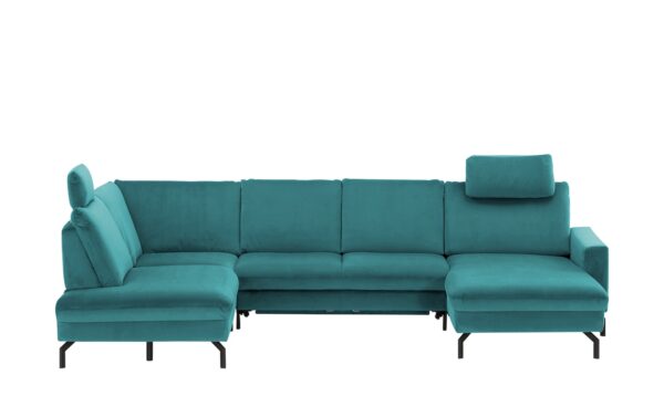 meinSofa Wohnlandschaft  Grace ¦ türkis/petrol ¦ Maße (cm): B: 332 H: 89 T: 220 Polstermöbel > Sofas > Schlafsofas - Höffner