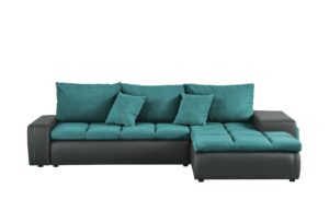 switch Ecksofa mit 2 Sitzhocker  Riva ¦ türkis/petrol ¦ Maße (cm): B: 280 H: 75 T: 185 Polstermöbel > Sofas > Ecksofas - Höffner