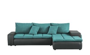 switch Ecksofa mit 2 Sitzhocker  Riva ¦ türkis/petrol ¦ Maße (cm): B: 280 H: 75 T: 185 Polstermöbel > Sofas > Ecksofas - Höffner