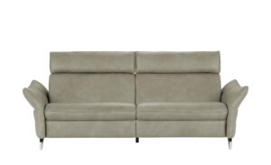 himolla Ledersofa  1926 ¦ grau ¦ Maße (cm): B: 224 H: 94 T: 95 Polstermöbel > Sofas > 3-Sitzer - Höffner