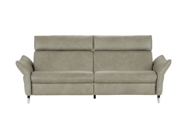 himolla Ledersofa  1926 ¦ grau ¦ Maße (cm): B: 224 H: 94 T: 95 Polstermöbel > Sofas > 3-Sitzer - Höffner