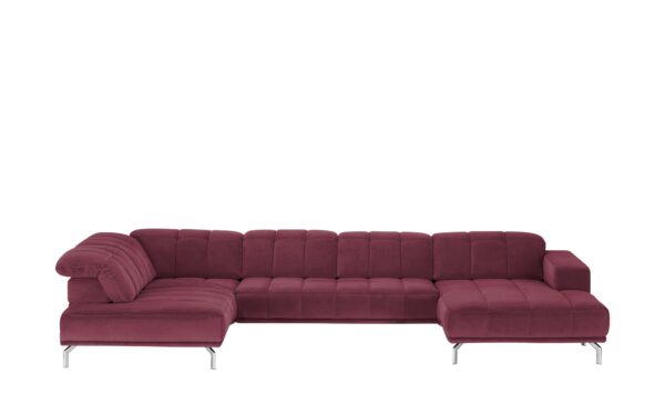 Lounge Collection Wohnlandschaft  Sarina ¦ rot ¦ Maße (cm): B: 383 H: 75 T: 212 Polstermöbel > Sofas > Wohnlandschaften - Höffner