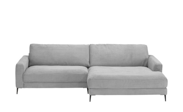 VIVA Cord-Sofa  Dopa ¦ grau ¦ Maße (cm): B: 272 H: 84 T: 190 Polstermöbel > Sofas > Ecksofas - Höffner