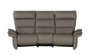 Wohnwert Trapezsofa aus Leder  Corvina ¦ grau ¦ Maße (cm): B: 216 H: 109 T: 103 Polstermöbel > Sofas > 3-Sitzer - Höffner