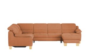 meinSofa Wohnlandschaft  Hanna ¦ orange ¦ Maße (cm): B: 322 H: 84 T: 264 Polstermöbel > Sofas > Schlafsofas - Höffner