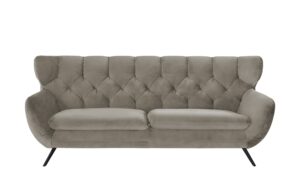 pop Sofa  Caldara ¦ grau ¦ Maße (cm): B: 225 H: 94 T: 95 Polstermöbel > Sofas > 3-Sitzer - Höffner