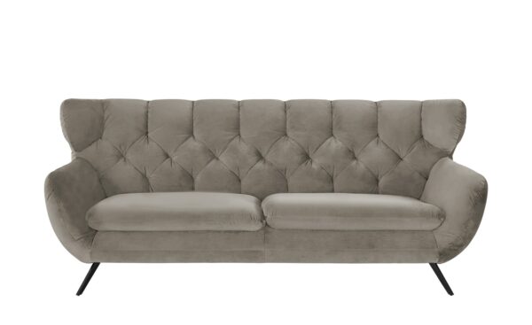 pop Sofa  Caldara ¦ grau ¦ Maße (cm): B: 225 H: 94 T: 95 Polstermöbel > Sofas > 3-Sitzer - Höffner