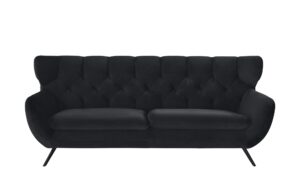 pop Sofa  Caldara ¦ schwarz ¦ Maße (cm): B: 225 H: 94 T: 95 Polstermöbel > Sofas > 3-Sitzer - Höffner