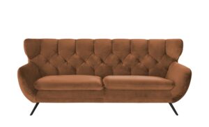 pop Sofa  Caldara ¦ braun ¦ Maße (cm): B: 225 H: 94 T: 95 Polstermöbel > Sofas > 3-Sitzer - Höffner