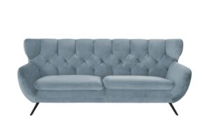 pop Sofa  Caldara ¦ blau ¦ Maße (cm): B: 225 H: 94 T: 95 Polstermöbel > Sofas > 3-Sitzer - Höffner