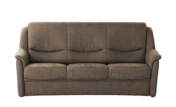 Vorziehsofa  Lech ¦ braun ¦ Maße (cm): B: 205 H: 99 T: 91 Polstermöbel > Sofas > 3-Sitzer - Höffner