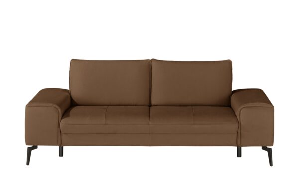Wohnwert Einzelsofa  Kalea ¦ braun ¦ Maße (cm): B: 214 H: 82 T: 104 Polstermöbel > Sofas > 2-Sitzer - Höffner