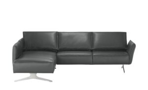 KOINOR Ecksofa Leder  Vineto ¦ grau ¦ Maße (cm): B: 272 H: 83 T: 207 Polstermöbel > Sofas > Ecksofas - Höffner