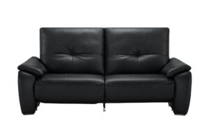 Wohnwert Ledersofa  Halina ¦ schwarz ¦ Maße (cm): B: 205 H: 98 T: 98 Polstermöbel > Sofas > 3-Sitzer - Höffner