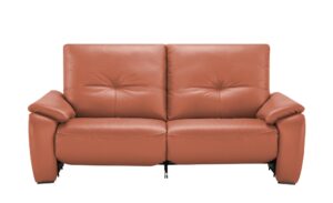 Wohnwert Ledersofa  Halina ¦ orange ¦ Maße (cm): B: 205 H: 98 T: 98 Polstermöbel > Sofas > 3-Sitzer - Höffner