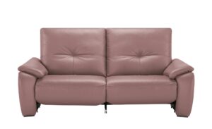 Wohnwert Ledersofa  Halina ¦ rosa/pink ¦ Maße (cm): B: 205 H: 98 T: 98 Polstermöbel > Sofas > 3-Sitzer - Höffner